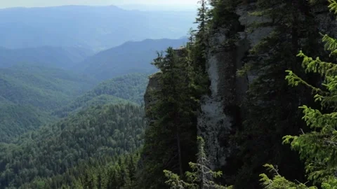 Mountain landscape view form down to top Stock Footage 135167113