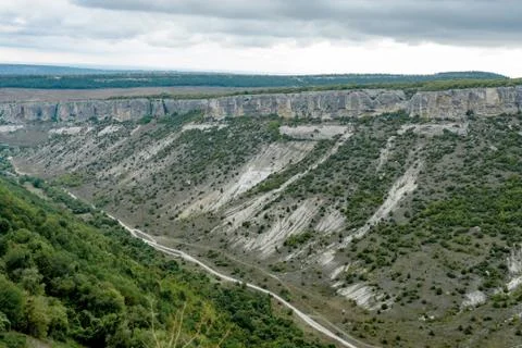 Mountain landscape, view from a height Stock-Fotos