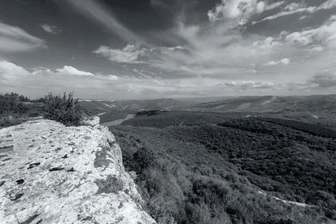 Mountain landscape, view from a height Foto stock