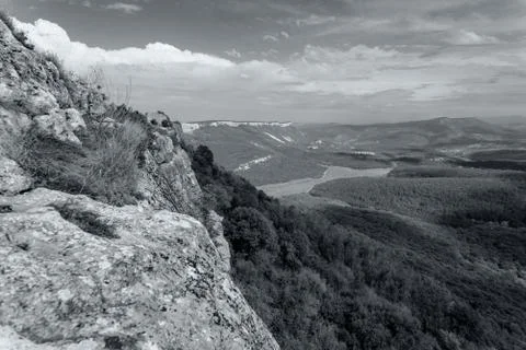 Mountain landscape, view from a height Foto stock