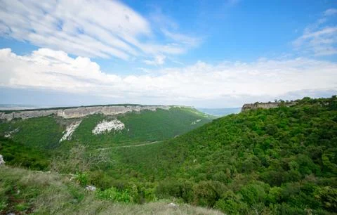 Mountain landscape, view from a height Фото