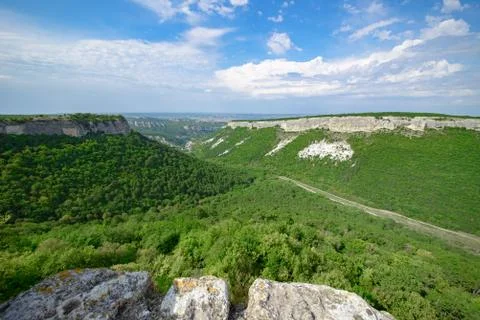 Mountain landscape, view from a height Фото