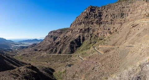 Mountain landscape. View from the observation deck - Mirador de San Nicolas.  Фото