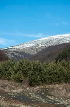 Mountain landscape in winter Stock Photos