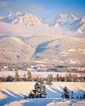 Mountain Landscape in Winter Foto stock