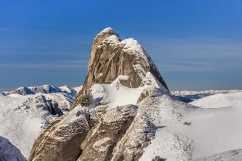 Mountain landscape in winter Stock Photos