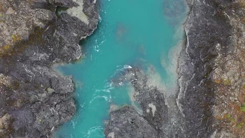 Mountain landscapes overlooking a mountain river. Stock Footage 220034608