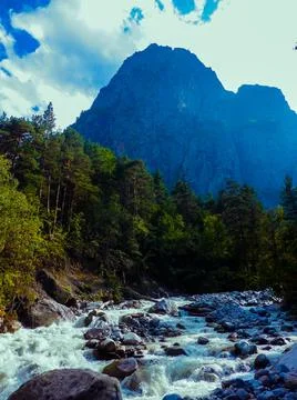 Mountain landscapes Stock Photos