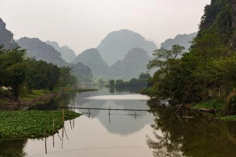 Mountain lanscape reflection Stock Photos