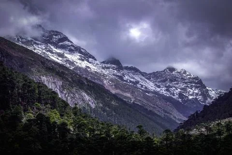 Mountain layers Stockfoto's