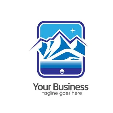 Mountain logo concept Stock Illustration