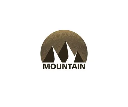 Mountain Logo Design Stock Illustration
