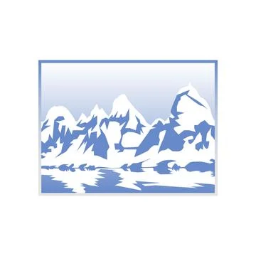 Mountain logo design Stock Illustration
