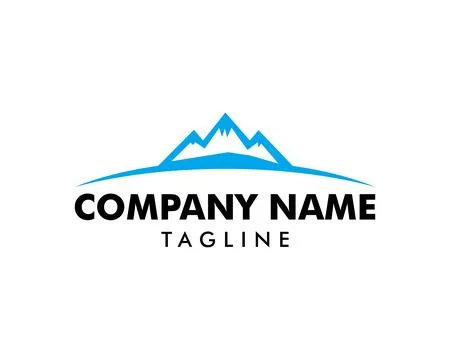 Mountain logo design vector template Stock Illustration