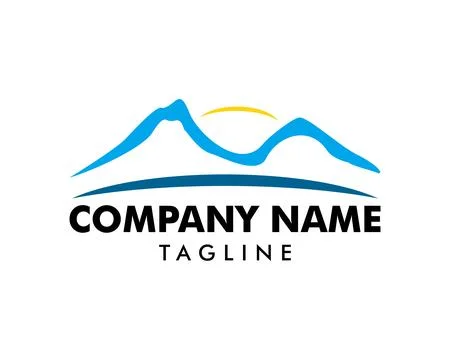Mountain logo design vector template Stock Illustration