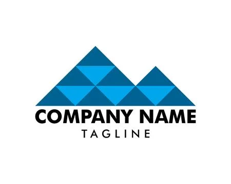 Mountain logo design vector template Stock Illustration