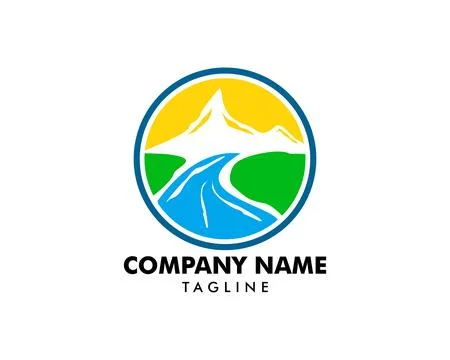 Mountain logo design vector template Stock Illustration