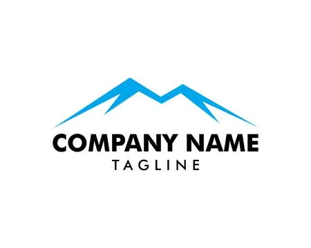 Mountain logo design vector template Stock Illustration
