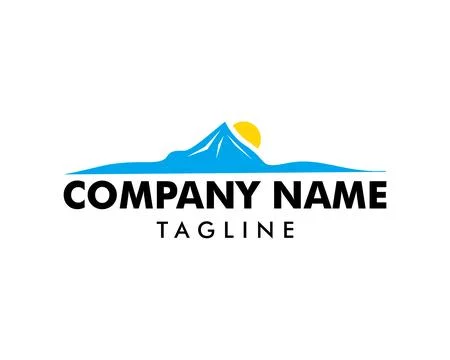 Mountain logo design vector template Stock Illustration
