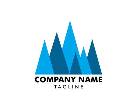 Mountain logo design vector template Stock Illustration