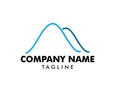 Mountain logo design vector template Stock Illustration