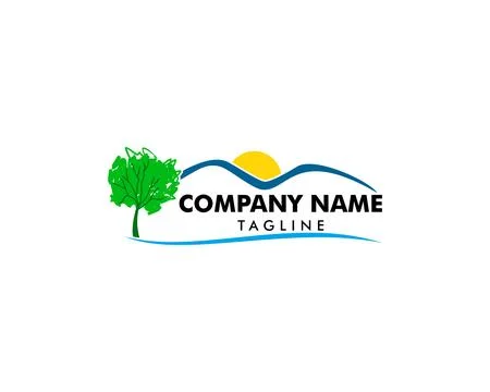 Mountain logo design vector template Stock Illustration