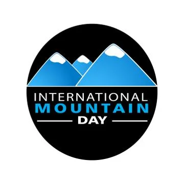 Mountain logo icon graphic. Illustrazione stock