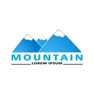 Mountain logo icon graphic. Stock Illustration