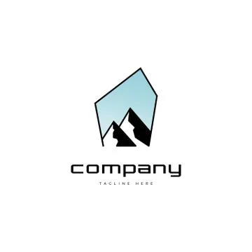 Mountain logo Stock Illustration