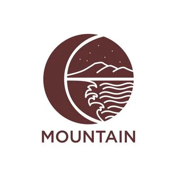Mountain logo Stock Illustration