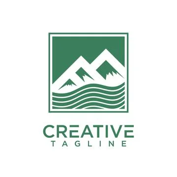Mountain logo Stock Illustration