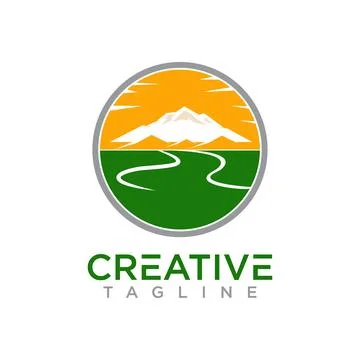 Mountain logo Stock Illustration