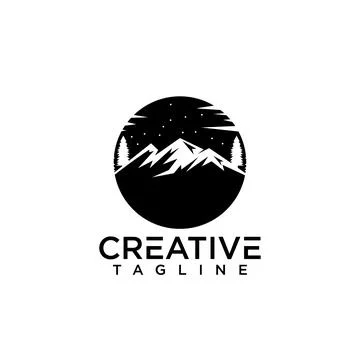 Mountain logo Stock Illustration