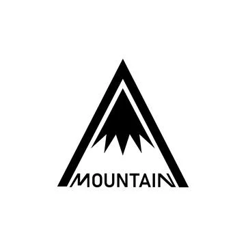 A mountain logo Stock Illustration