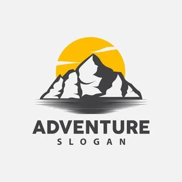 Mountain Logo, Nature Landscape Vector, Premium Elegant Simple Design, Illu.. Stock Illustration