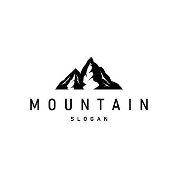 Mountain Logo, Nature Landscape Vector, Premium Elegant Simple Design, Illu.. Stock Illustration