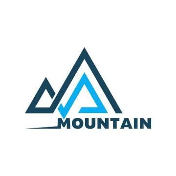 Mountain Logo template. Logo for your design. Stock Illustration