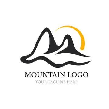 Mountain Logo template. Logo for your design. Stock Illustration