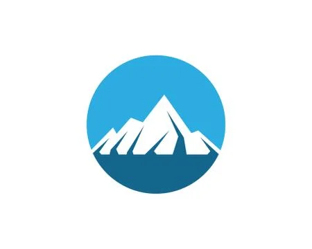 Mountain logo template vector icon Stock Illustration