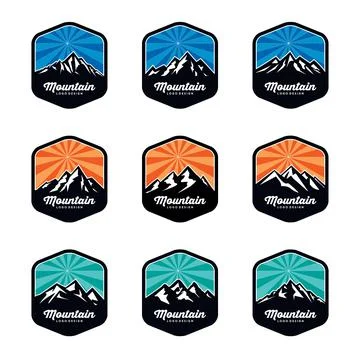 Mountain Logo Template Vector Illustration Stock Illustration