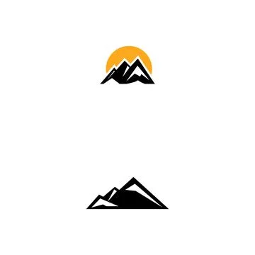 Mountain Logo Template vector symbol Stock Illustration
