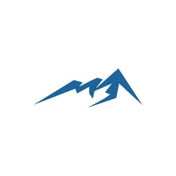 Mountain Logo Template vector symbol Illustrazione stock