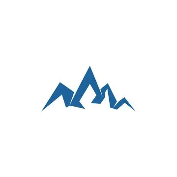 Mountain Logo Template vector symbol Illustrazione stock