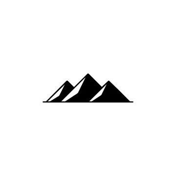 Mountain logo vector design emblem Stock Illustration