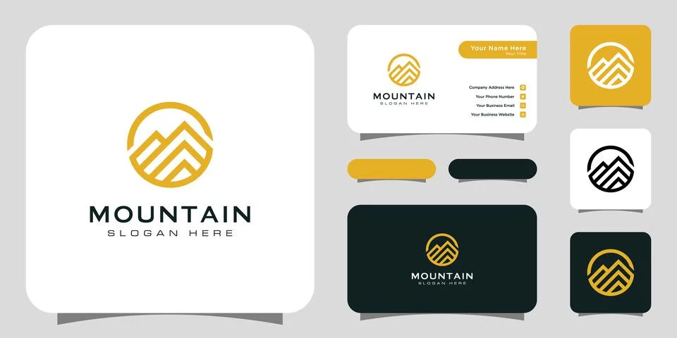 Mountain logo vector design template Stock Illustration