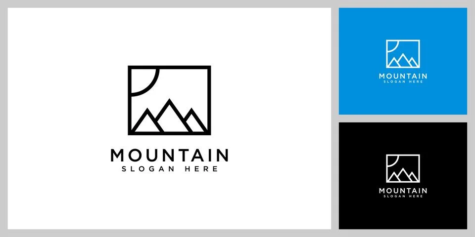 Mountain logo vector design template Stock Illustration