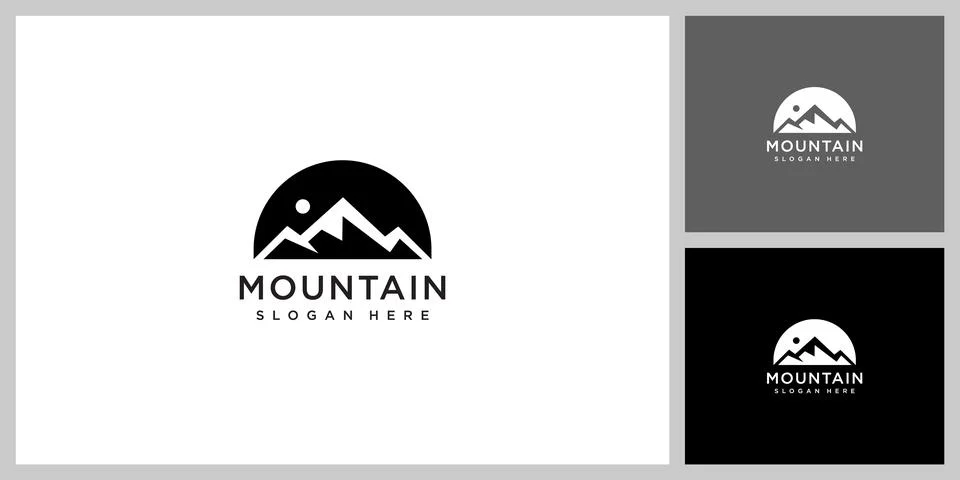 Mountain logo vector design template Stock Illustration