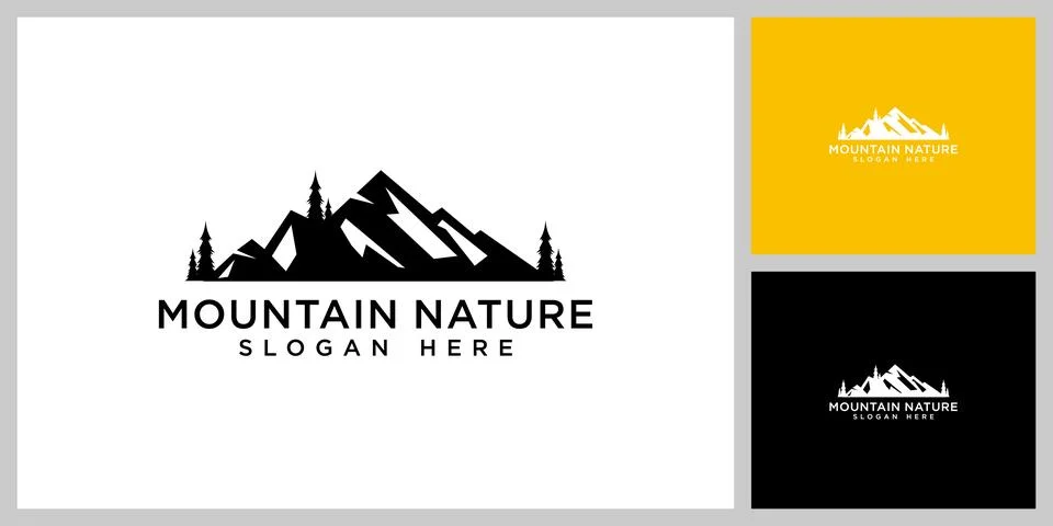 Mountain logo vector design template Stock Illustration
