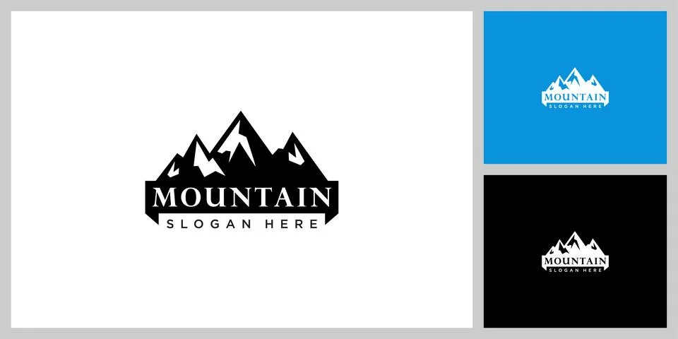Mountain logo vector design template Stock Illustration
