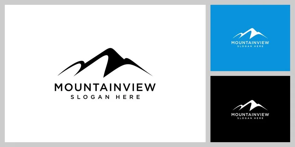 Mountain logo vector design template Stock Illustration
